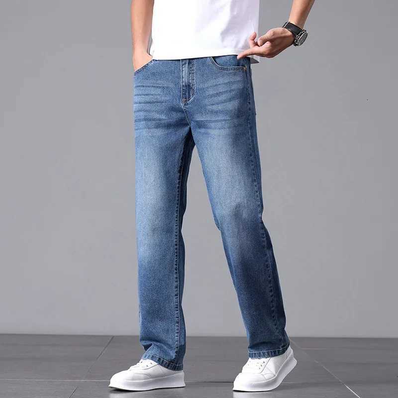 High Cotton Stretch Jeans for Men Loose Straight Leg 2025 Summer Slim Fit Soft Comfortable Breathable Casual Pants for Men X250812