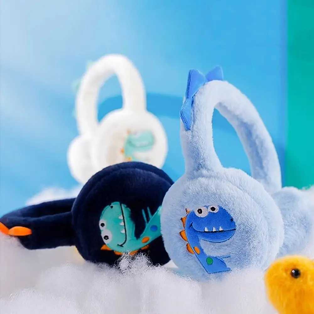 Plush Little Dinosaur Ear Warmer Cartoon Thickened Kids Earmuffs Collapsible Soft Ear Protection Earflap for Childrens Gifts XJ250812
