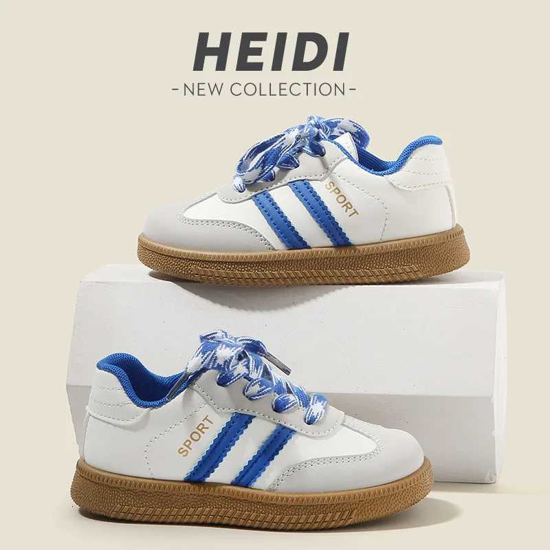 2025 Spring Autumn Kids German Training Shoes Boys Girls Casual Sneakers Soft Sole White Shoes Baby Agate Shoes M250812
