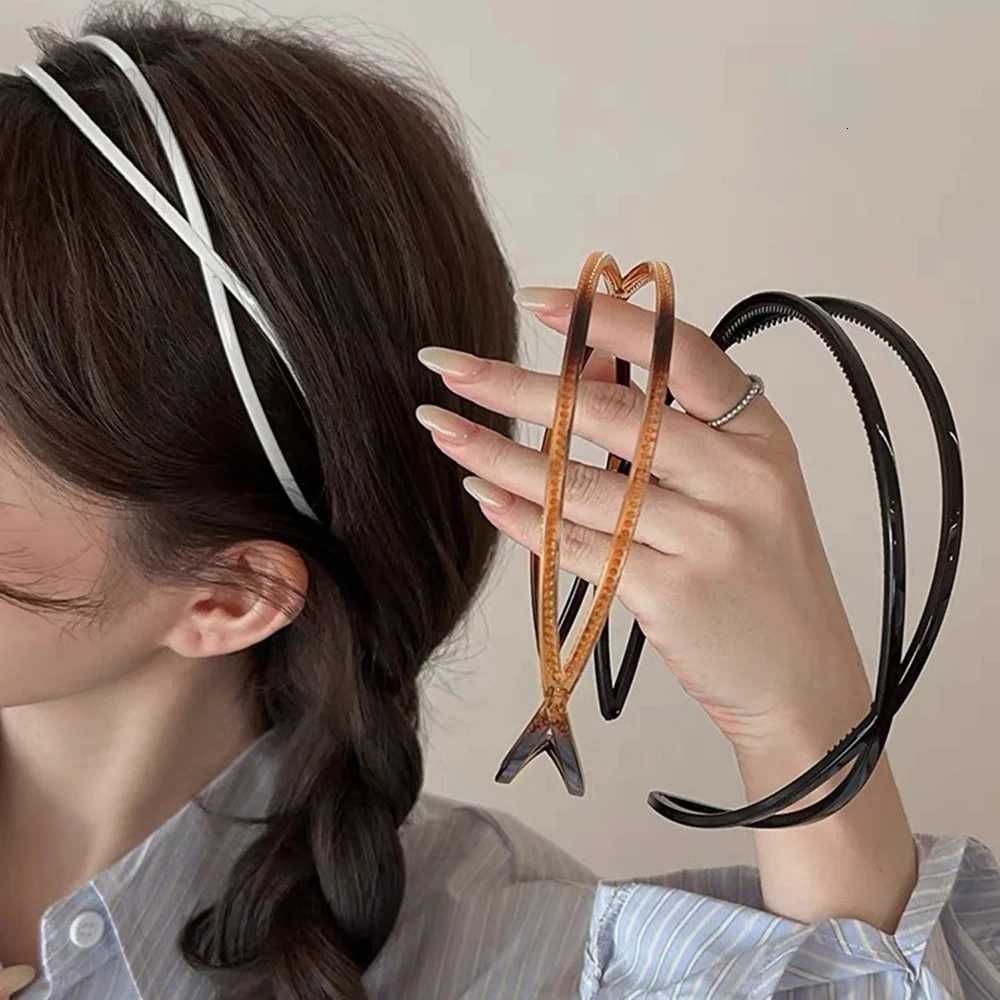 oval band Elastic Hair Hoops Wen Wash Face Non-slip Bands Hair Band for Girls Korean Fashion Wear Coffee Accessories X250812