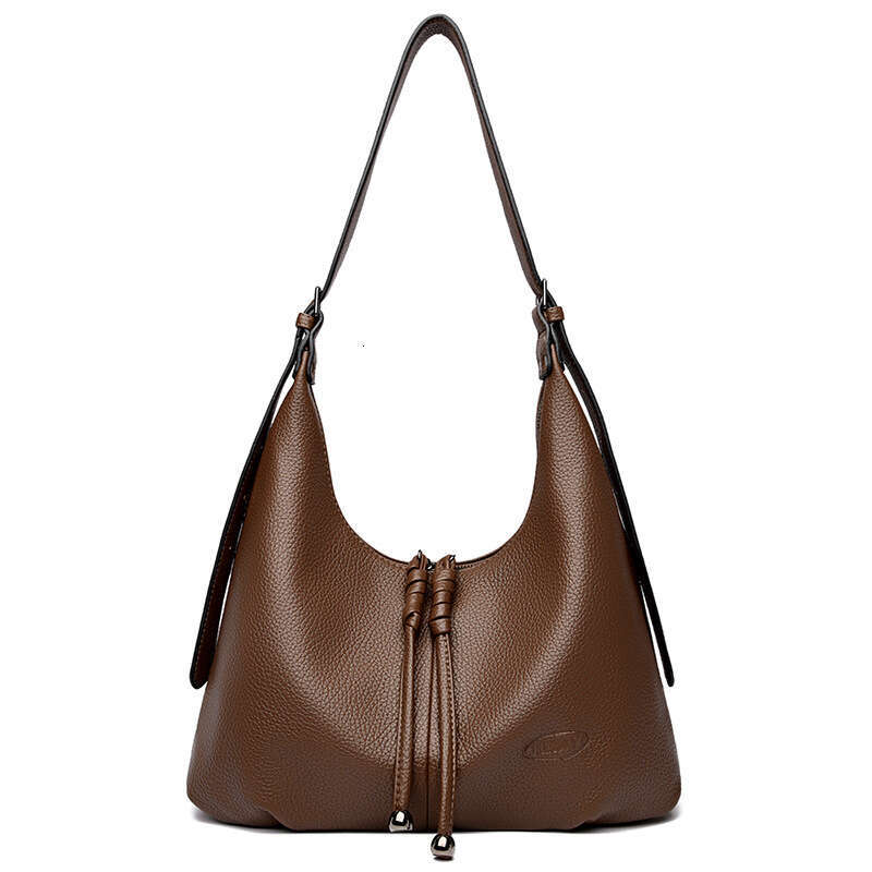 Fashion Casual Soft Leather Tote for Women 2025 New Trendy Shoulder Korean Style Chic Commuter Underarm Bag