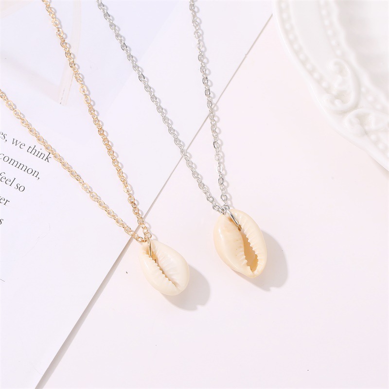 Ethnic Natural Shell Necklace Simple Ocean Style Beach Fashion Collarbone Chain