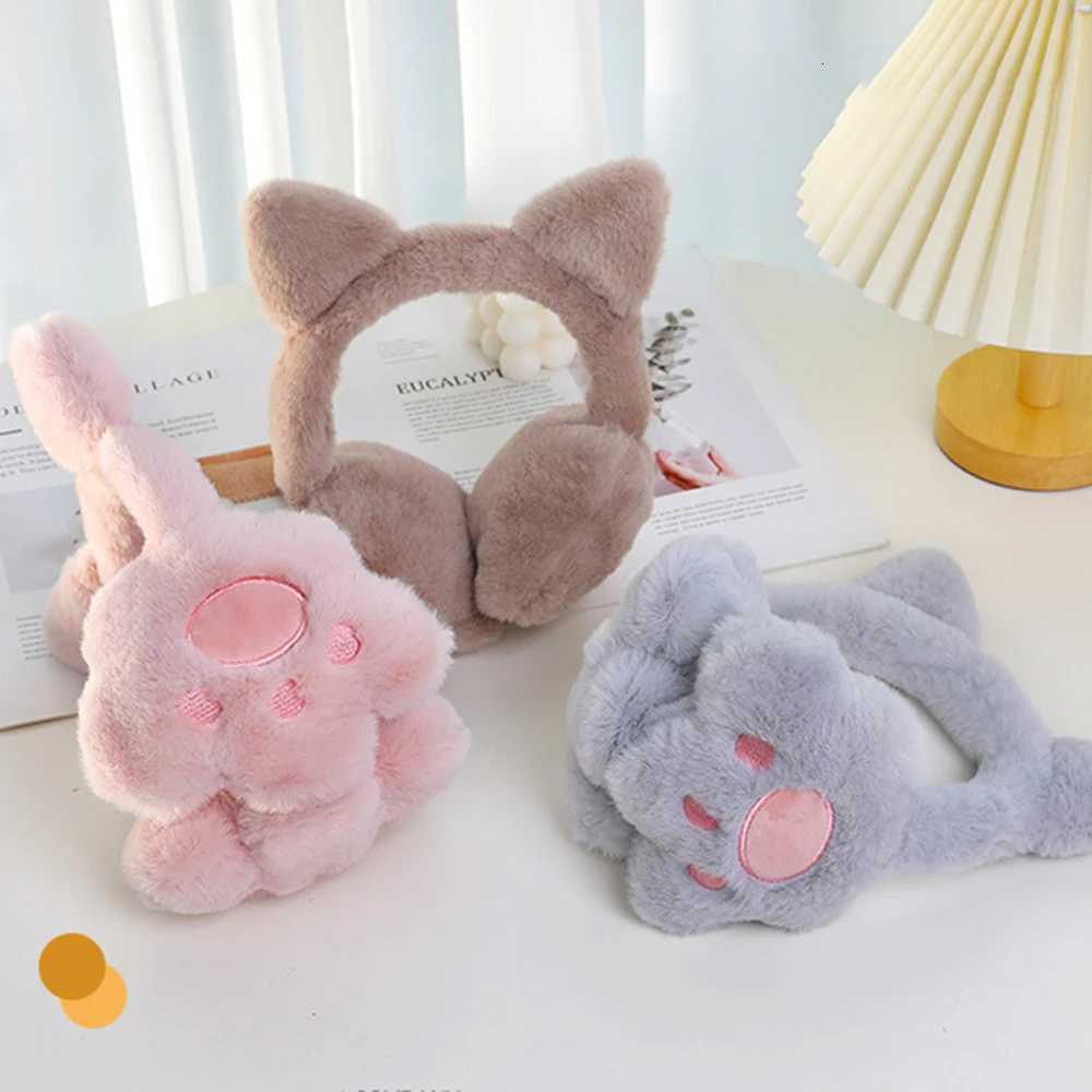 ute Plush Cat Claw Earmuffs Comfortable Anti-Wind Ear Warmers Ear-Protection Adjustable Ear Cover Outdoor Riding Accessories XJ250812