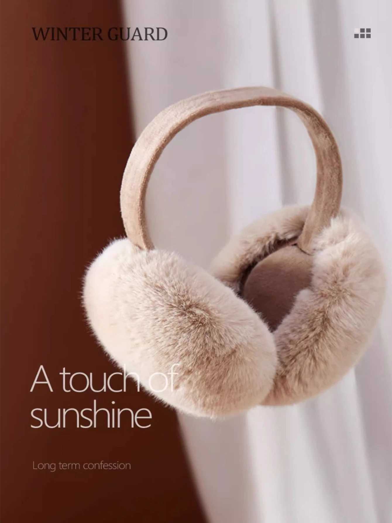 Warm Earmuffs for Women Thickened Fleece Winter Ear Warmers with Removable Washable Padding XJ250812