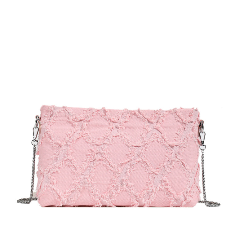 Denim for Women New Fashion Trend Design Handheld Shoulder Crossbody Small Square Bag