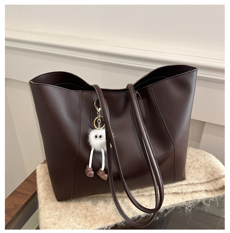 New Large Capacity Commuter Casual Simple Pendant Autumn Winter Feel Single Shoulder Tote Women s Bag ddmymarket