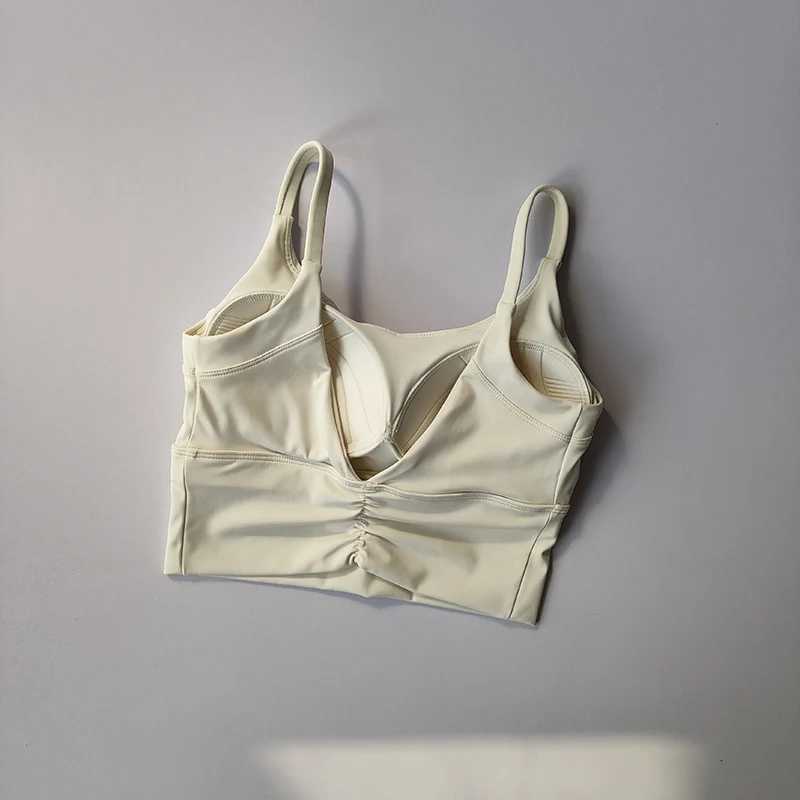 Sports Lingerie Women Beautiful Back Shockproof Gathering Running Vest Fitness Clothes Summer High-intensity Bra Integrated Z250812