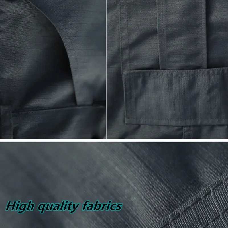 Men Cargo Pants Trousers Multi-pocket Waterproof Wear-resistant Casual Training Overalls Comfortable Breathable Clothing W250812