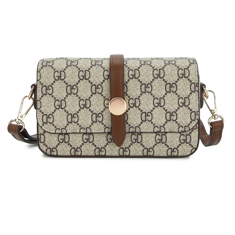 Designer Luxury Bag, Ladies' Retro Large-capacity Shoulder Crossbody Bag, Single-shoulder Wallet, Casual Hand-held Small Square Bag