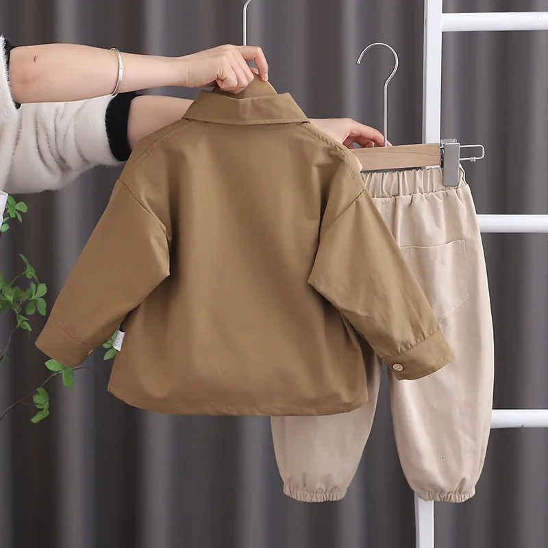 3Piece Sets Spring Autumn Baby Boy Clothes Korean Fashion Casual Long Sleeve TopsT-shirtPants Children Boutique Clothing BC274 250811