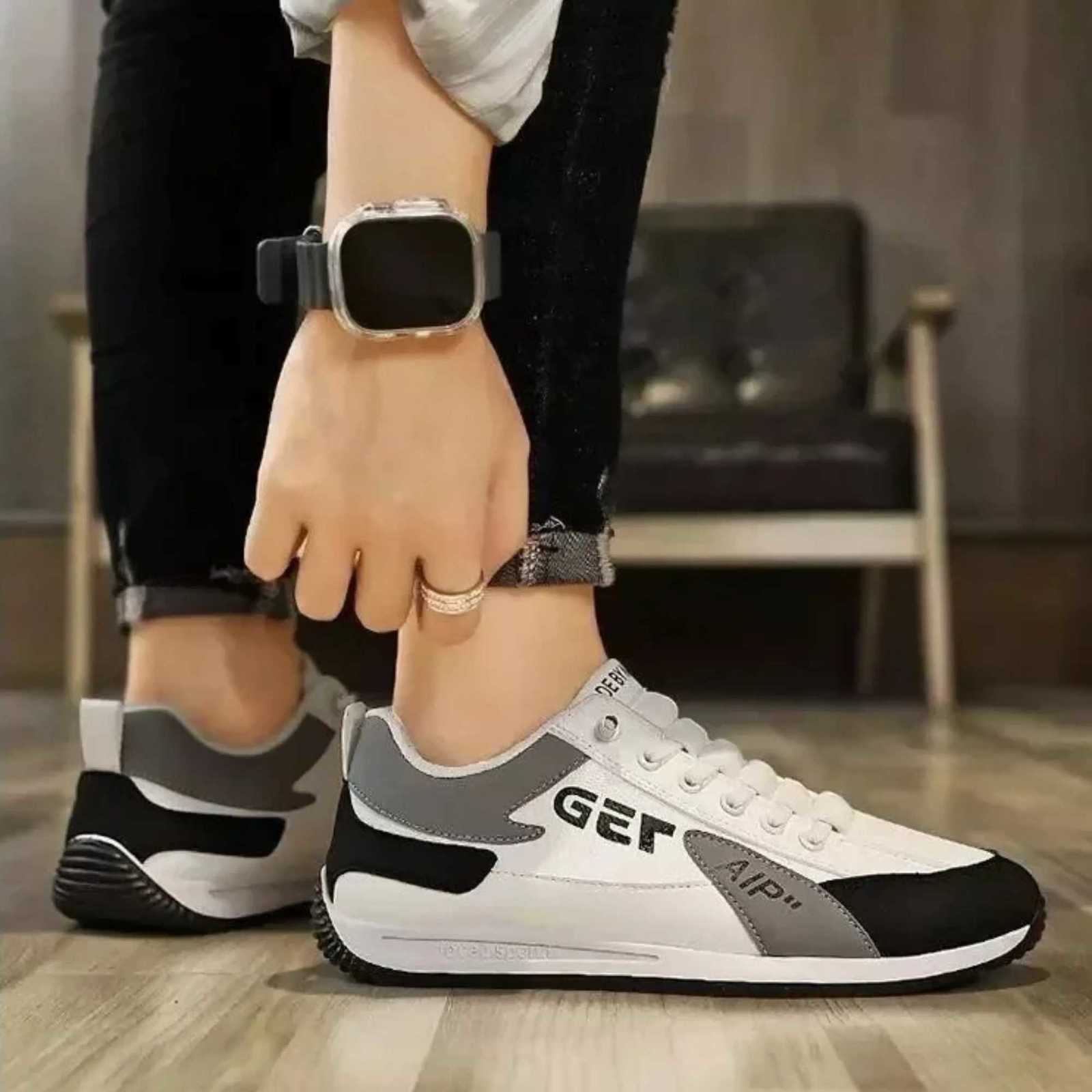 2024 New Mens Casual Sneakers Autumn Lazy Person One Step Running Sports Shoes Mens Work Shoes Trendy Z250812