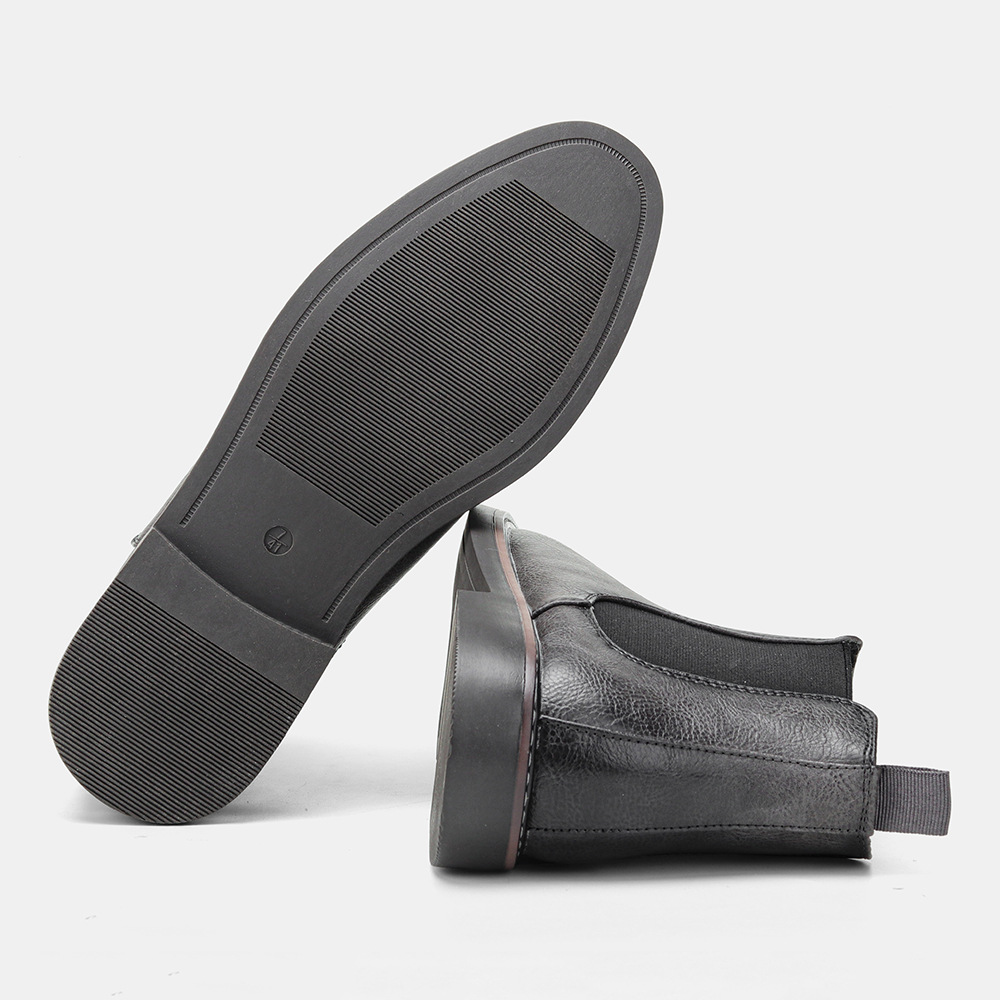 Men's British Shoes Polish Color Fashion Retro Men's Plus-Size Ankle Boots 2025