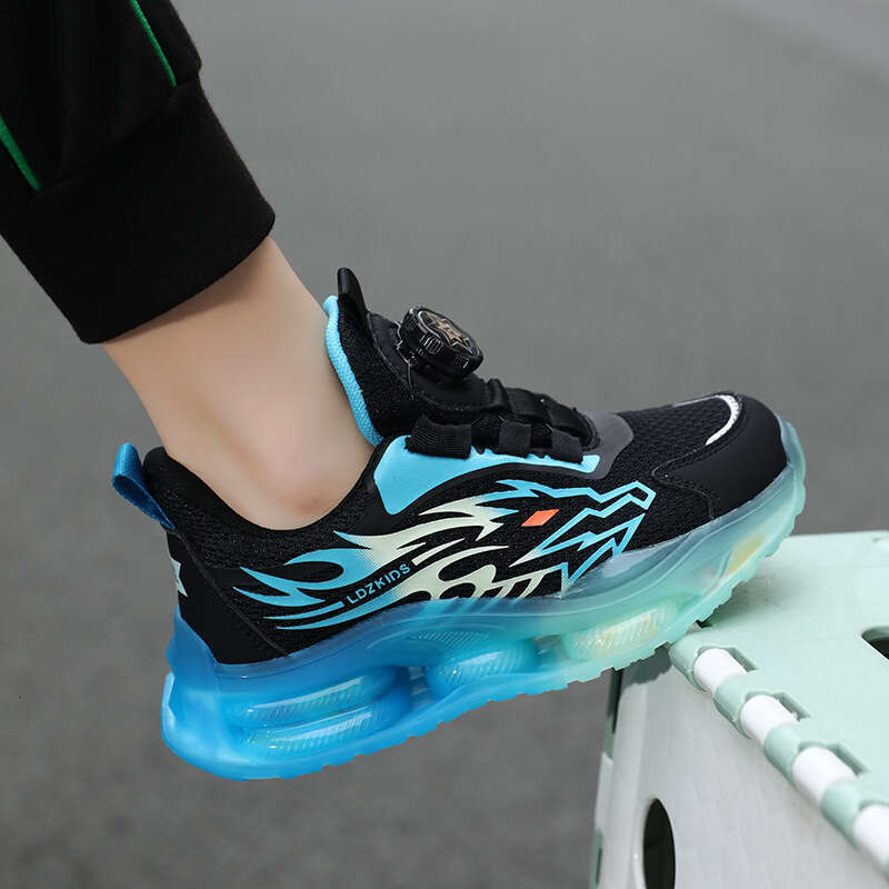 Boys' 2023 New Children's Sports with Rotating Free shipping Buckle for Big Kids Spring and Autumn Girls' Lightweight Running Shoes