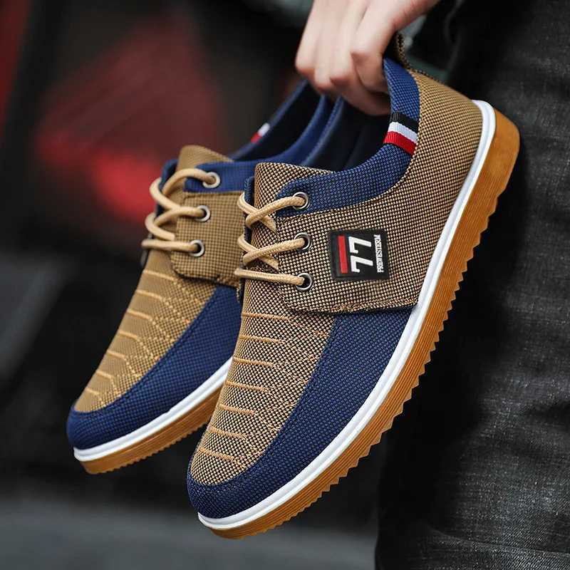 Mens casual shoes Vulcanized Work loafers Mesh Lightweight Mens sports shoes Canvas Shoes for Men shoes for men 2025 Z250812