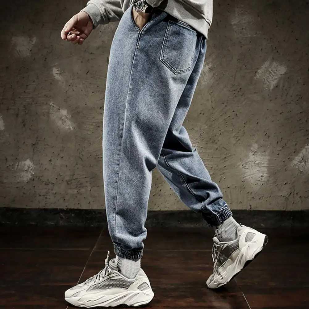 2023 Spring Summer Cotton Jogger Pants Men Pants Harajuku Cargo Jeans Casual Harem Denim Korean Hip Hop Sweatpants Men Trousers X250812