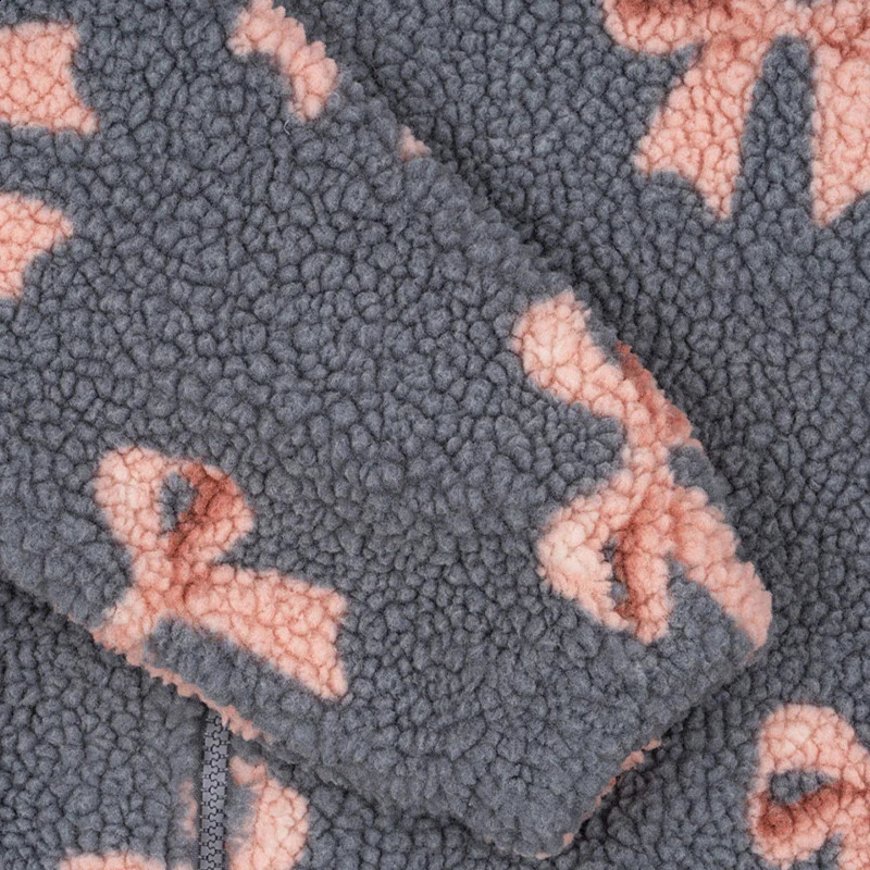 Autumn Winter Konges Slojd Childrens Jacket Boys Polar Fleece Cottonpadded Clothes Girls Pink Swan Printing Coat 250812