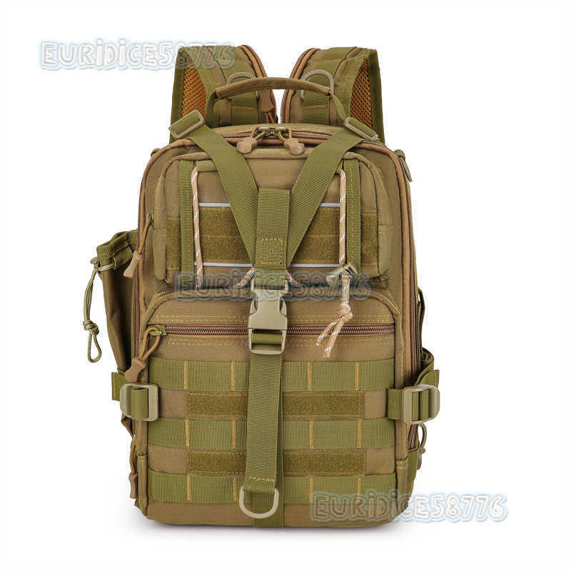 Lure Bag Multifunctional Large Capacity Fishing Bag Outdoor Sports Camouflage Chest Bag Cycling Backpack H250811