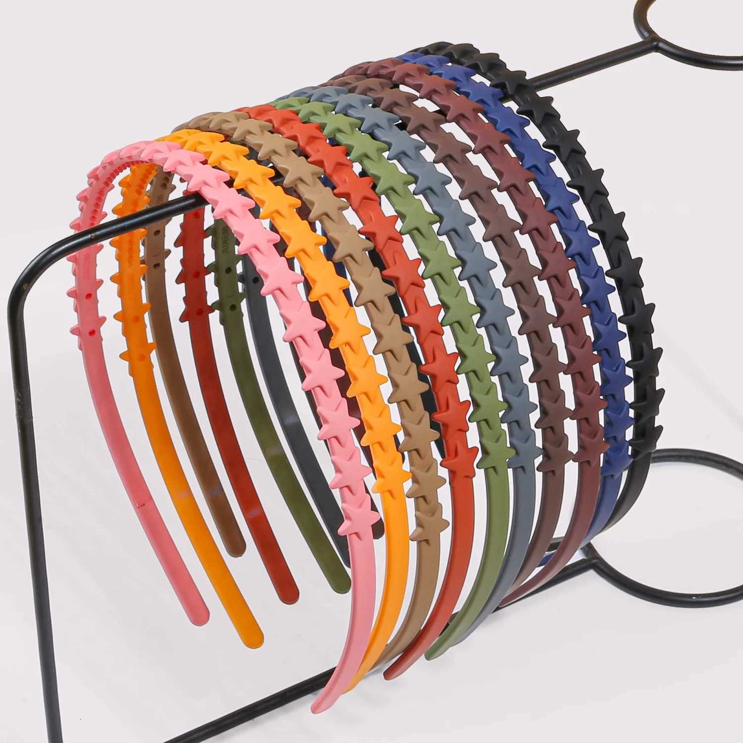 5/10pcs Matte Star Band for Girls Plastic Teeth Hairband Women Hair Hoop Wear Hairband Children Hair Accessory X250812