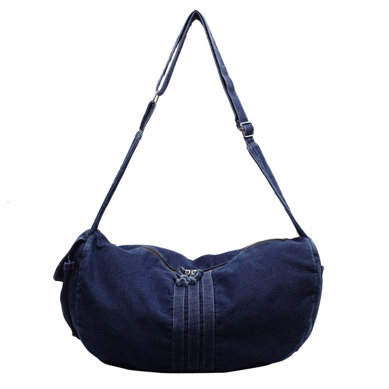 Washed Denim Underarm Large for Women New Versatile Commuter Tote Autumn Winter Textured Crossbody Bag