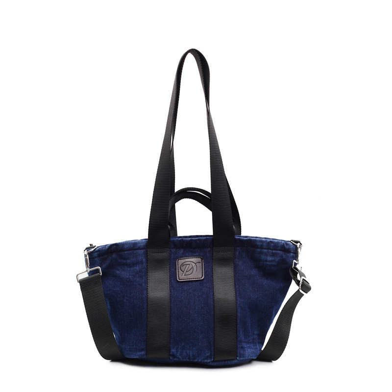 Large Capacity Denim for Women New Simple Versatile Commuter Shoulder Handheld Tote Bag