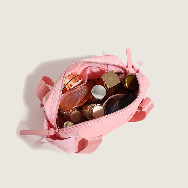 New Nylon Handbag Makeup Fashion Cosmetic Skincare Storage Zipper Shoulder Crossbody Bag