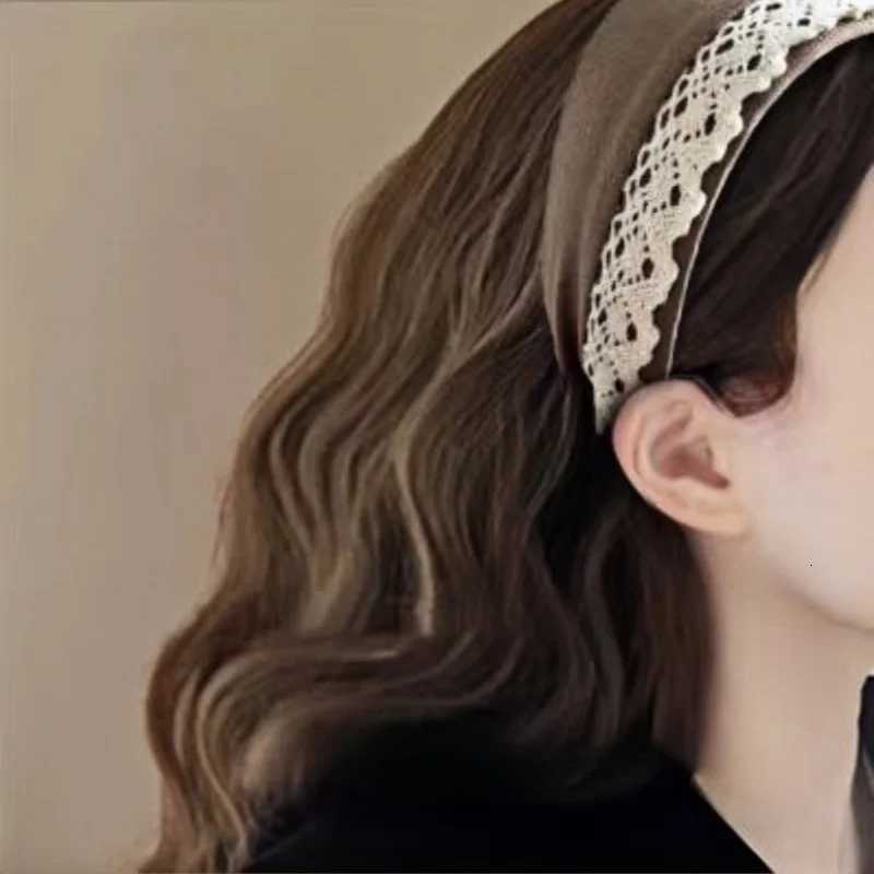 French Fabric Wide-brimmed Lace Band New Face Wash Makeup Hairpin Holiday Gifts Hair Accessories Wen Headbands X250812