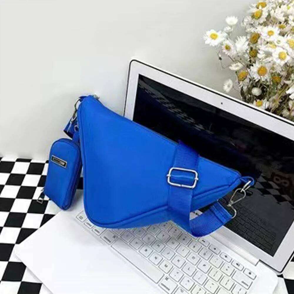 Triangle Shoulder Small Crossbody Wallet Convenient Hiking Chest Casual Travel Canvas Bag