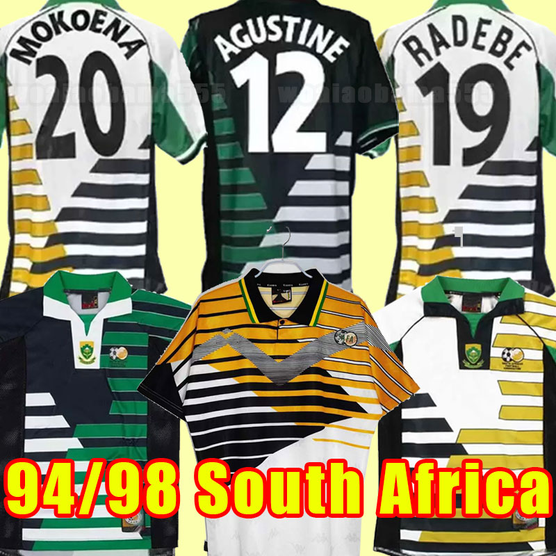 retro south 1998 Africa soccer Jerseys 98 McCarthy Bartlett Mokoena Fortune RADEBE classic vintage football shirt 1994 94