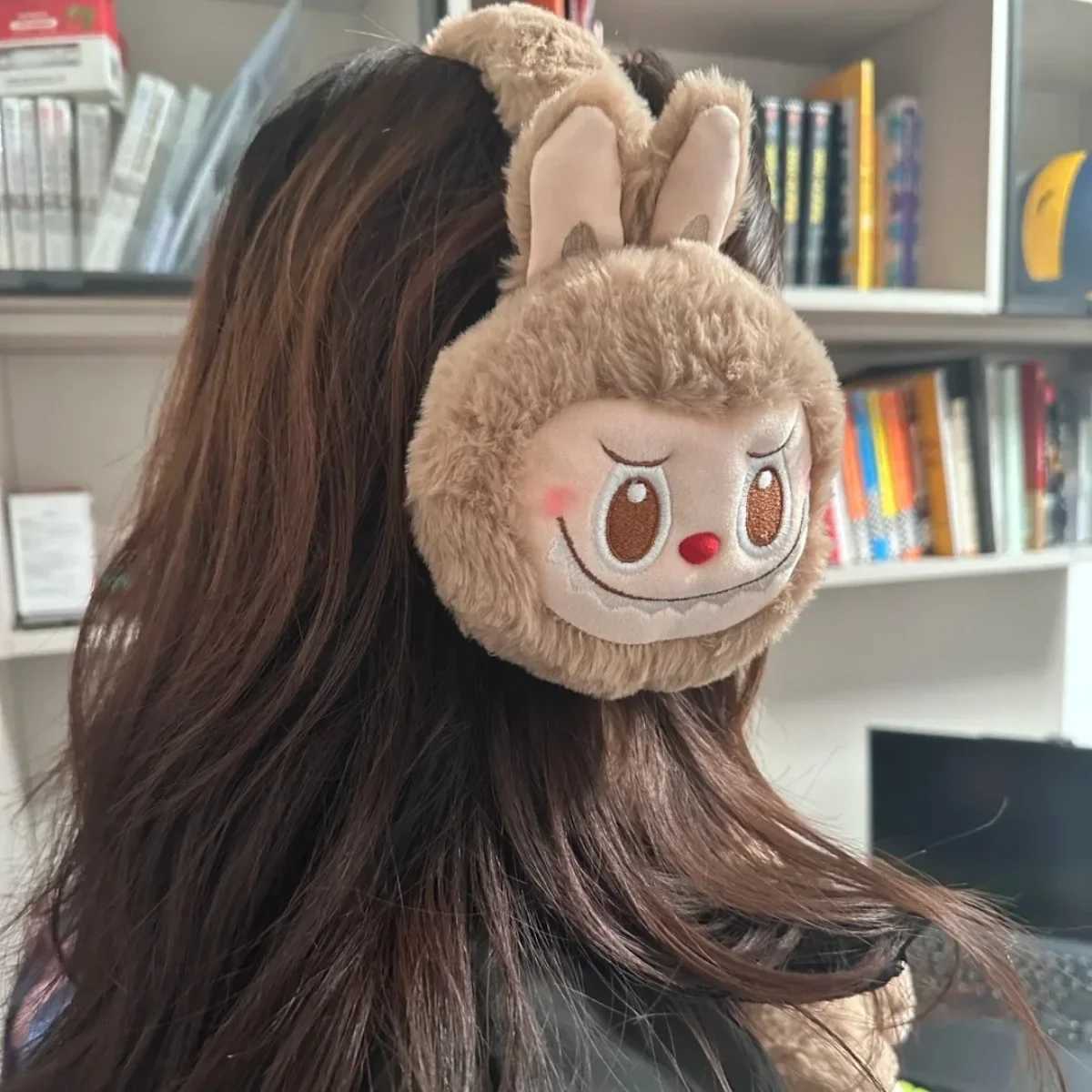 1Pcs Pumpkin Rabbit Plush Earmuffs Cute Girls Warm Ear Muffs Retractable Frostproof Earmuffs Suitable for Students Adults Children XJ250812
