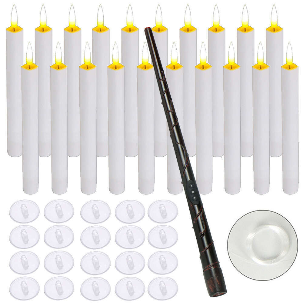 Potter Magic Wand Remote Control Floating Candle Light Halloween Birthday Theme Party Prop Decoration
