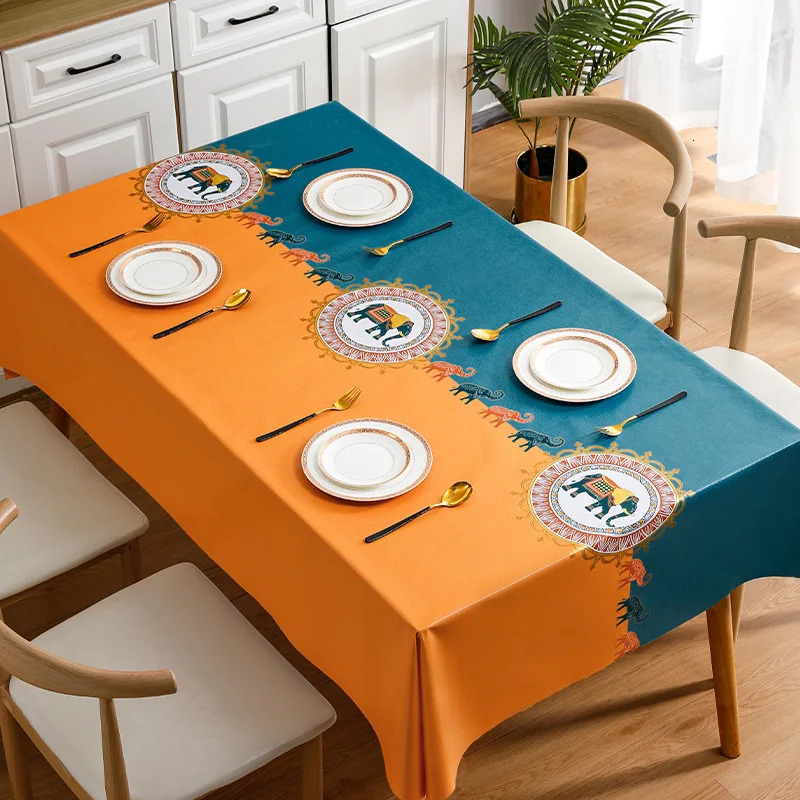 Luxury Tablecloth Modern Light Style Waterproof Dining Table Cloth Rectangular Tea Table Cover Picnic Mat Home Decor 250812