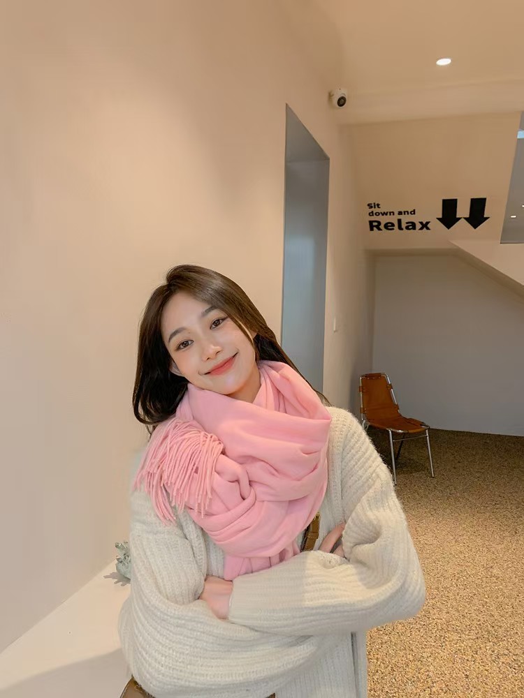 T1420 cashmere scarf women's winter warm