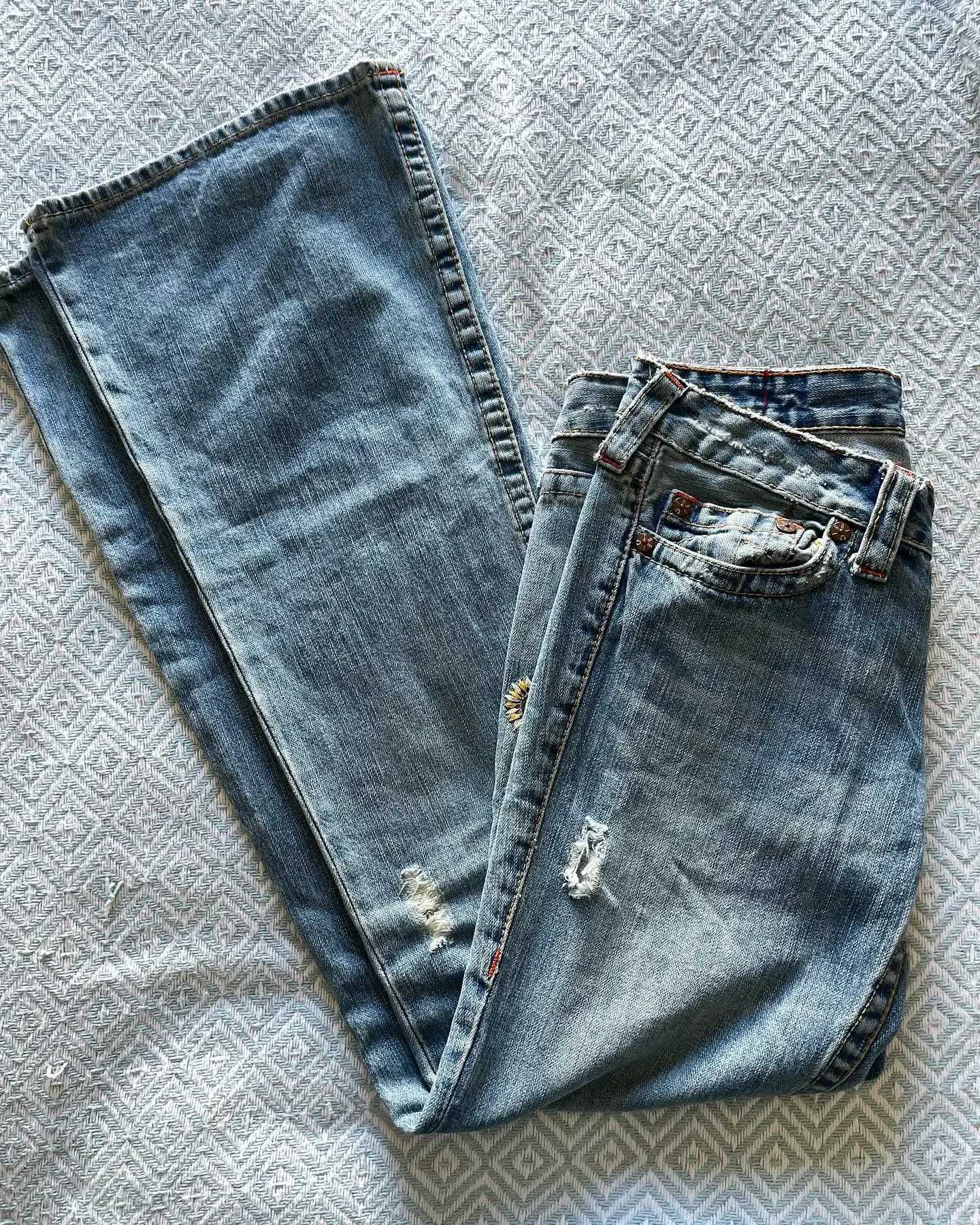 Retro Men and Women Streetwear Y2K Jeans Oversized Embroidered Pattern Mopping Wide Leg Baggy Jeans Low Waist Hip Hop Pants X250812