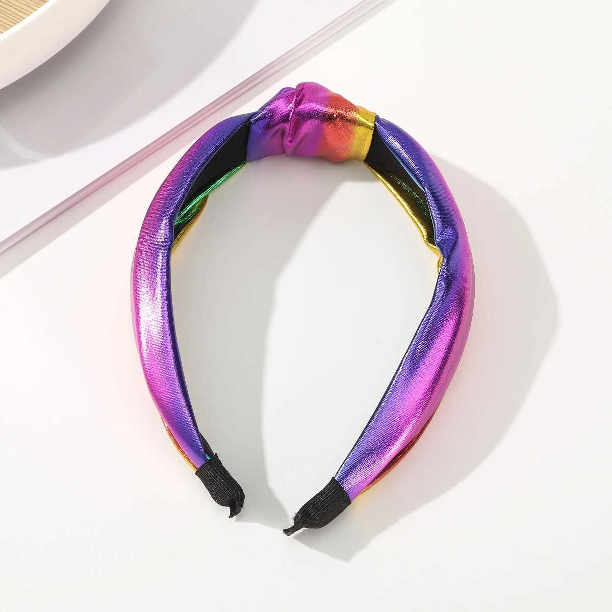 New Wide Knotted Band Solid Color And Colorful Hairbands For Women Hair Accessories X250812