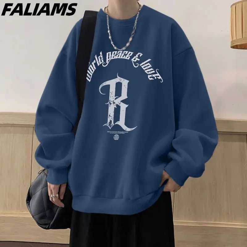 American Retro Hoodie Mens Ins New Trendy Loose Casual Jacket Fashionable and Versatile Y250811