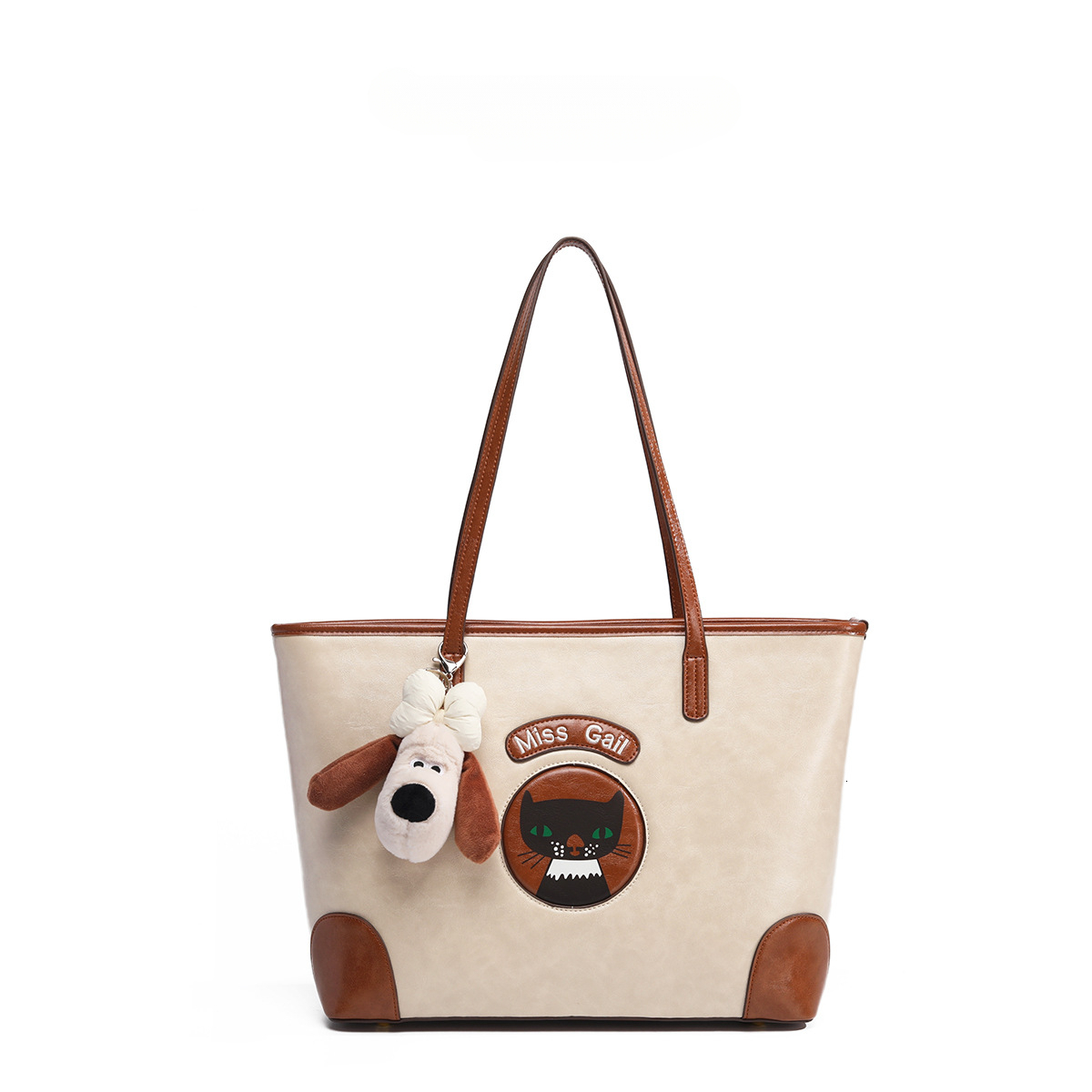 2025 Autumn New Women s Shoulder Bag Cute Cat Handbag bag Commuting Large Capacity Women s women s Shoulder Bag Autumn New Light Luxury Designer Bag