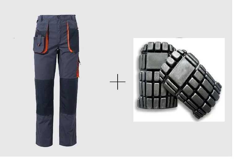 Men Working Pants With Knee Pads Multi Pockets Cargo Pants Work Pants For Men Workwear Cargo Trousers Welder Repairman Uniform X250812