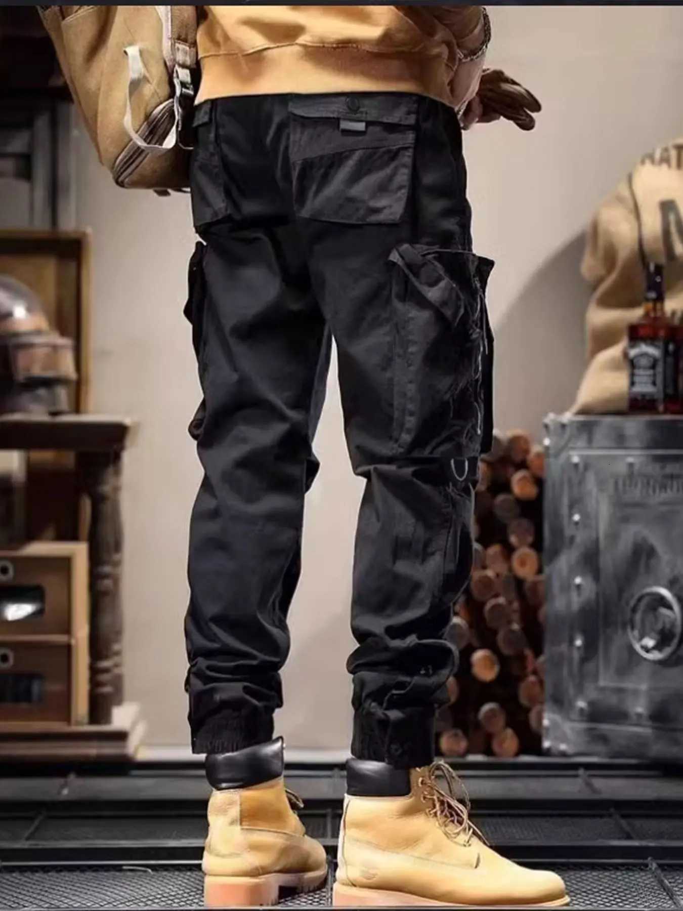 Men Cargo Tactical Pants Work Combat Multi-Pockets Casual Training Trousers Overalls Clothing Joggers Hiking Mens Cargo Pants 1PC X250812