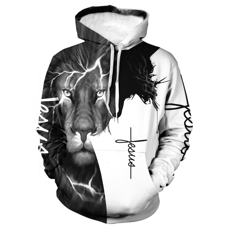 New Hooded 3D Printed Clothes Couple Style Men's Sweatshirt
