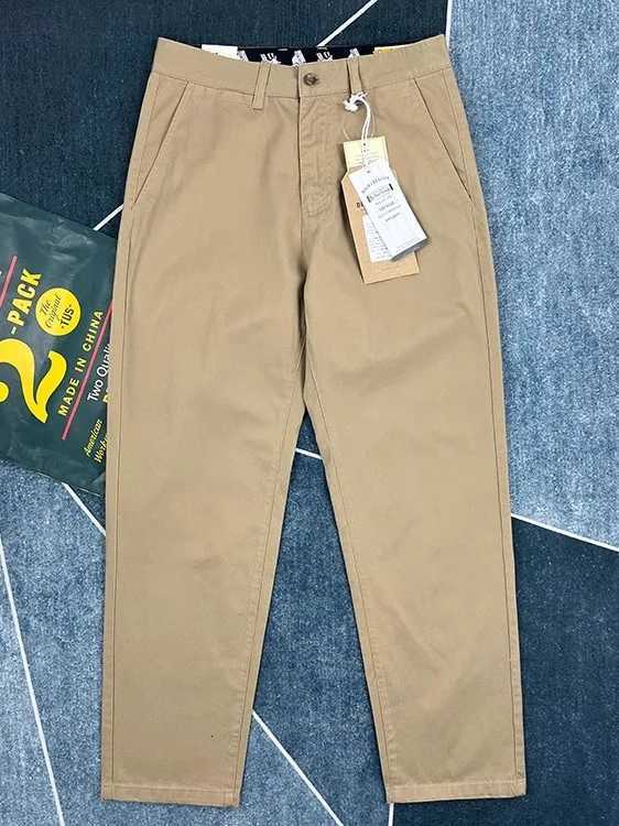 25SS Spring Summer Thin 100% Cotton Washed Pants for Men High Quality American Casual Tapered Straight Cleanfit Chino Trousers X250812