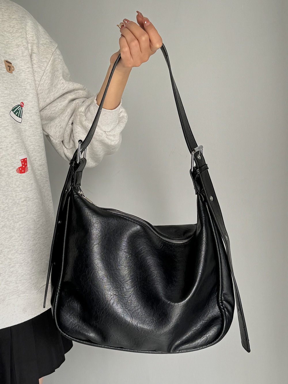 Korean Style Textured Large Capacity Crossbody for Women New Fashion Shoulder Niche Versatile Tote Bag ddmymarket