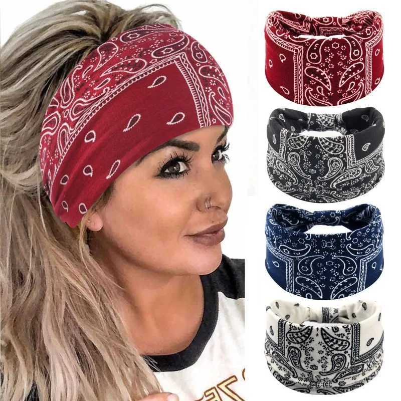 Bohen Soft Twist Knotted Wide Edge Band Wen Sports Soft Yoga Turban Bandana Scarf Bandeau for Women X250812