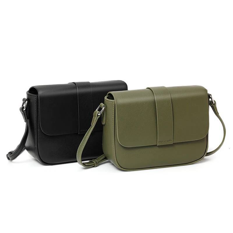 Aidrani Genuine leather women's crossbody 100% soft cowhide shoulder stylish and simple square bag ddmymarket