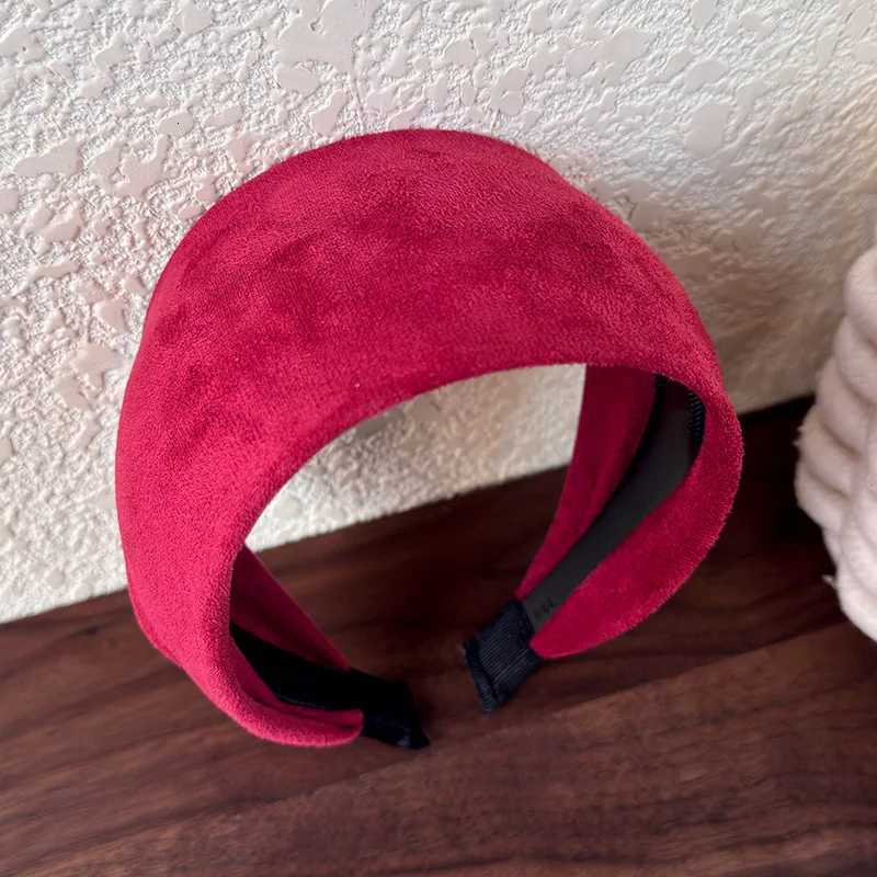 Retro Imitation Suede With Wide Edges Band Autumn Winter For Women Temperament Hair Hoop Fem Anti-Slip Hair Band Dress X250812