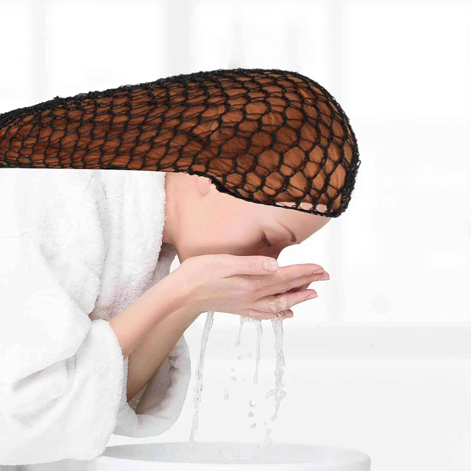 Mesh Hair Net Rayon Knit Crocheted Sleeping Cap Soft Mesh Hairmet Hat Cover Accessories for Long Curly Hair X250812