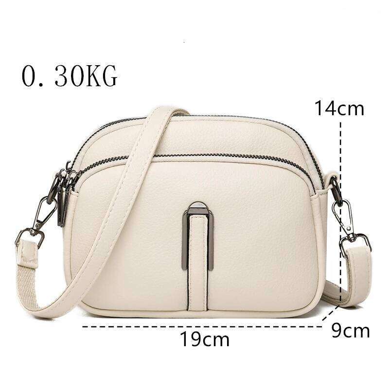 Leather Multilayer Large Capacity Handbag Women Designer Tote Bag Shoulder Crossbody Sac Ladies Purses Messenger Bags