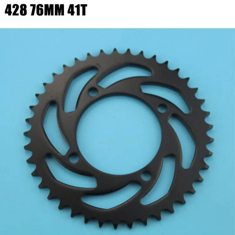 Motorcycle 428 37 Tooth 37T 48/52/58/76MM Rear Chain Sprocket 428-37T For ATV Quad Pit Dirt Bike By Go Kart Accessories