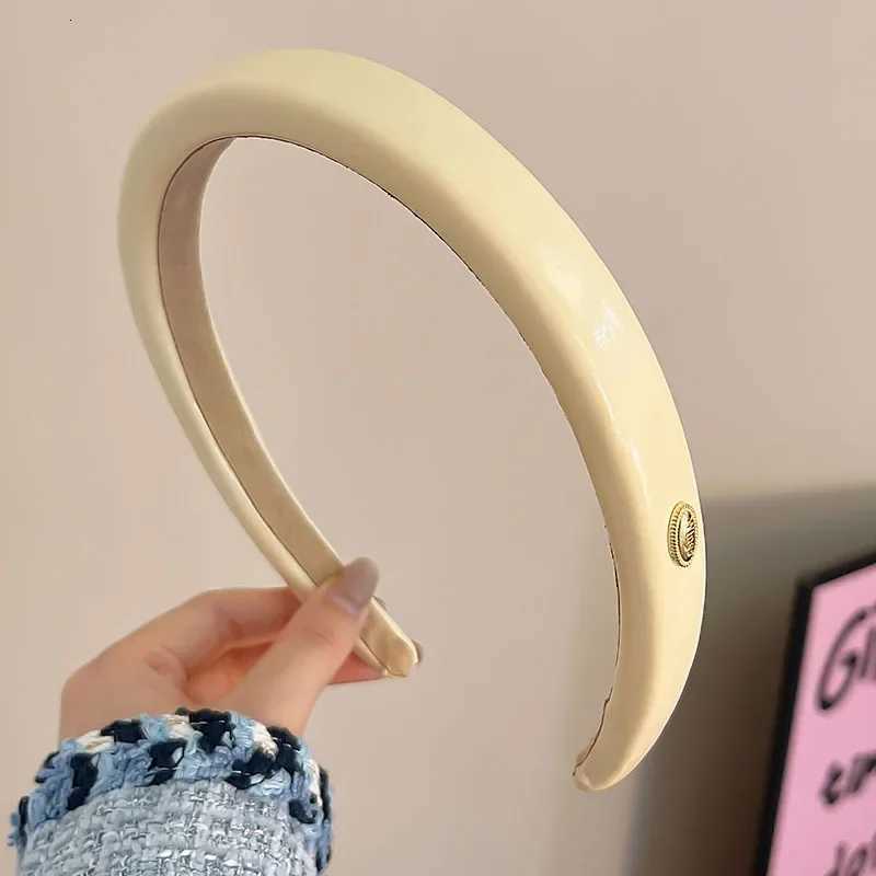 Candy Color PU Leather Band for Women Elegant Outing Wash Face Band Fashion Girl Hair Accessories X250812