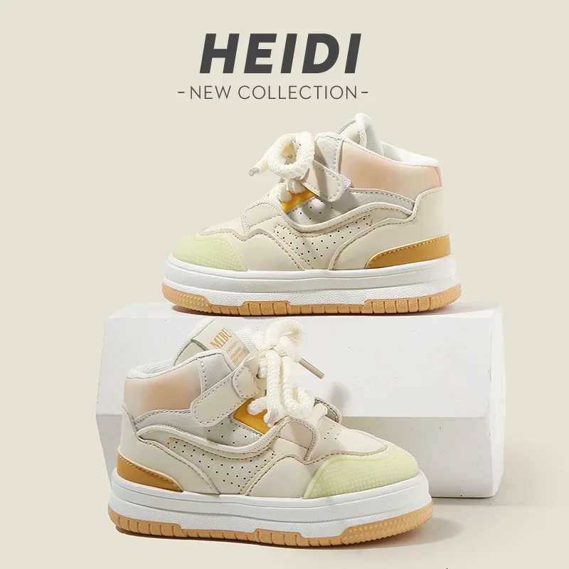 Children Sports Shoe Lace Up Hook Loop Toddler Boy Girl Outdoor Non Slip Sneaker Fashion Color Block Kid Casual Soft Sole Shoe M250812