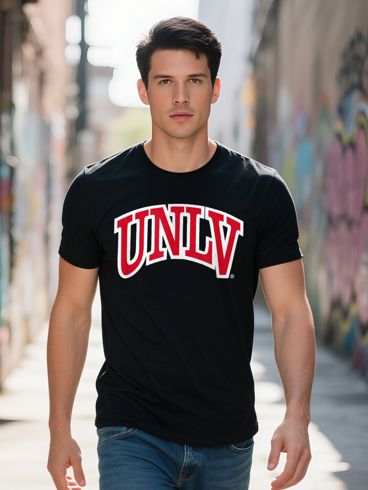 UN Rebels Icon Men's T-Shirt Soft Cotton Breathable Casual Sporty Black with Red White Graphic All Season Comfort